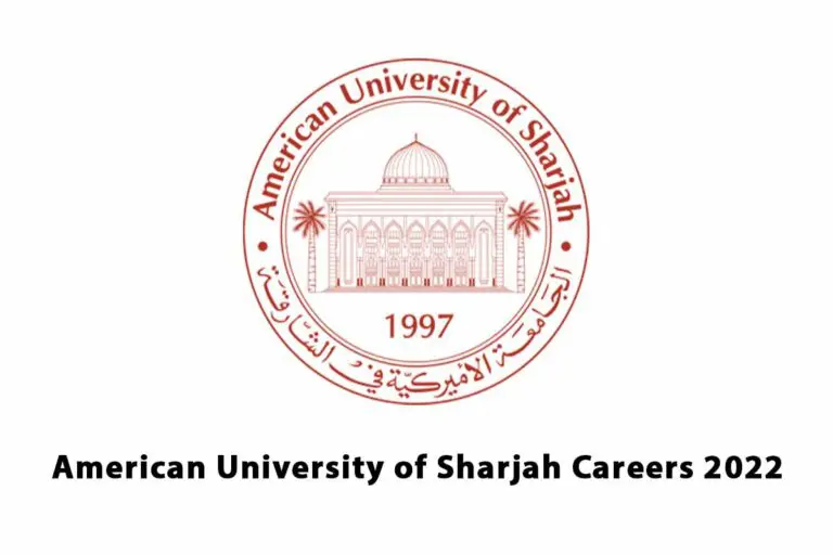 American University of Sharjah Careers 2022