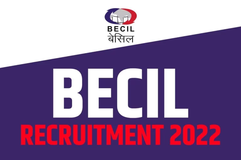 BECIL DSCSC Recruitment 2022