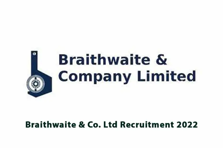 Braithwaite & Co. Ltd Recruitment 2022 For Manager And Other Posts
