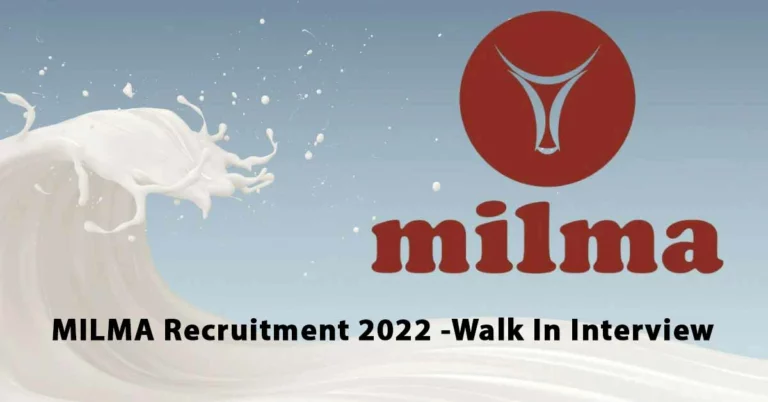 MILMA Recruitment 2022 – Walk In Interview