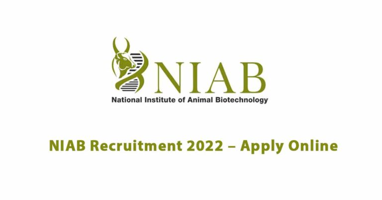 NIAB Recruitment 2022