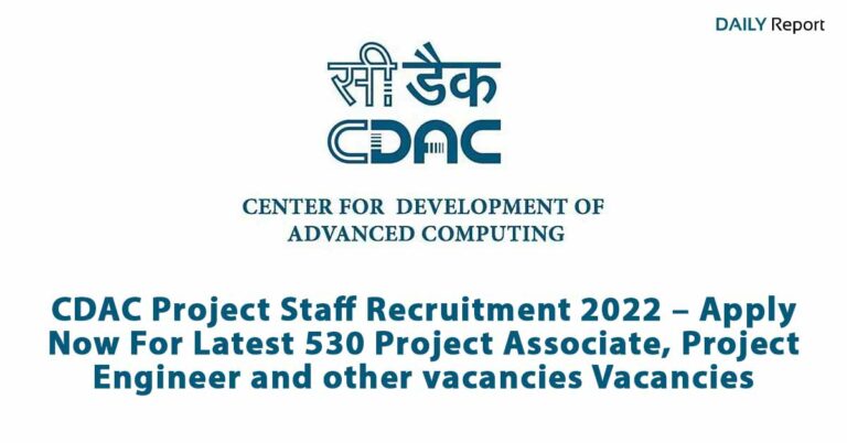 CDAC Recruitment 2022