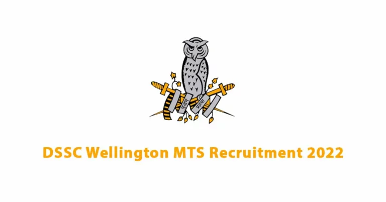 DSSC Wellington MTS Recruitment 2022