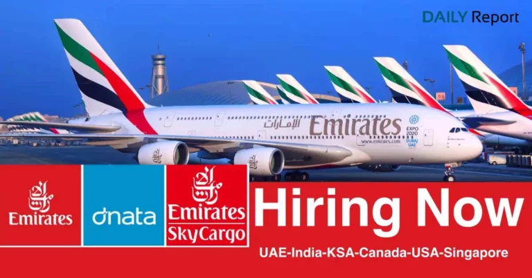 Emirates Airlines Careers UAE-India-KSA-Iraq-USA 2022