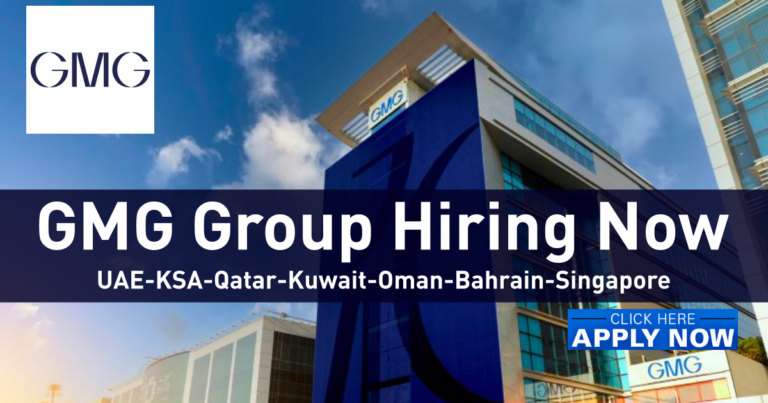 GMG Jobs & Careers Dubai-UAE-KSA-Qatar-Kuwait-Oman-Bahrain 2022