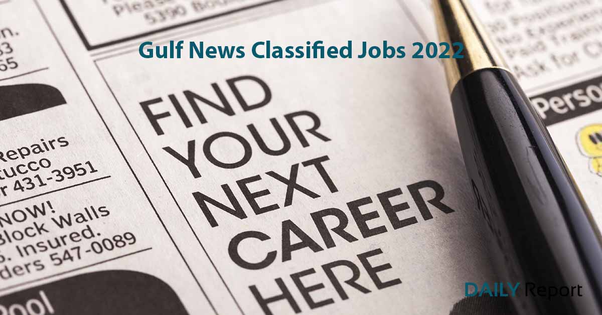 Gulf News Classified Jobs