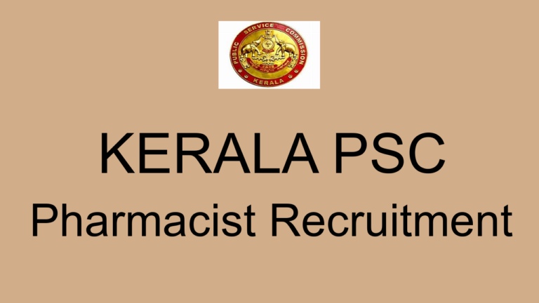 Kerala PSC Pharmacist Grade 2 Jobs 2022 – 36 Posts