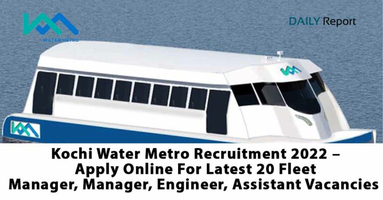 Kochi Water Metro Recruitment