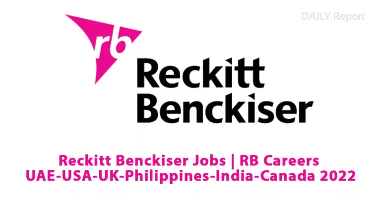 Reckitt Benckiser Jobs | RB Careers UAE-USA-UK-Philippines-India-Canada 2022