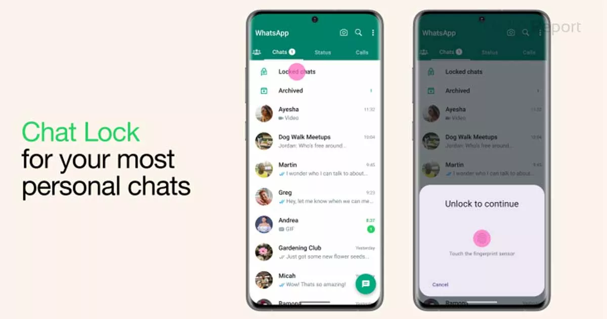 WhatsApp chat lock feature